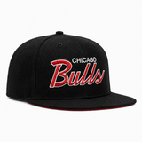 Chicago Bulls 'Script Logo' Black Mitchell & Ness Snapback