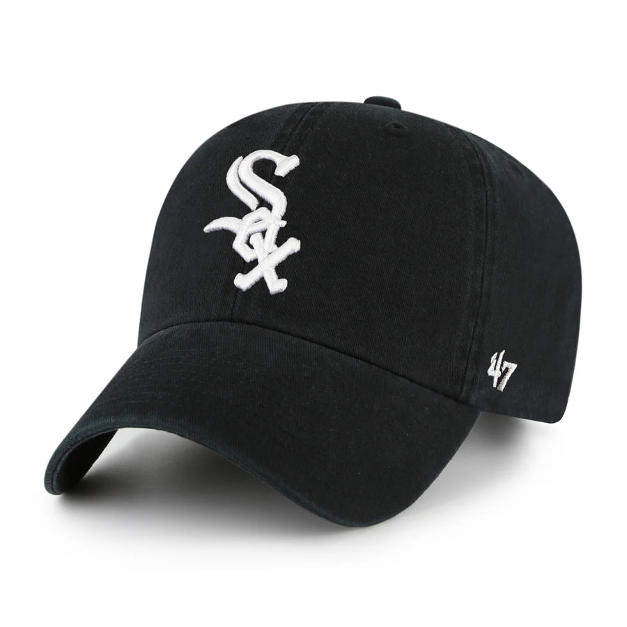Chicago White Sox '47 Clean Up Adjustable Dad Cap - Black - Product Image