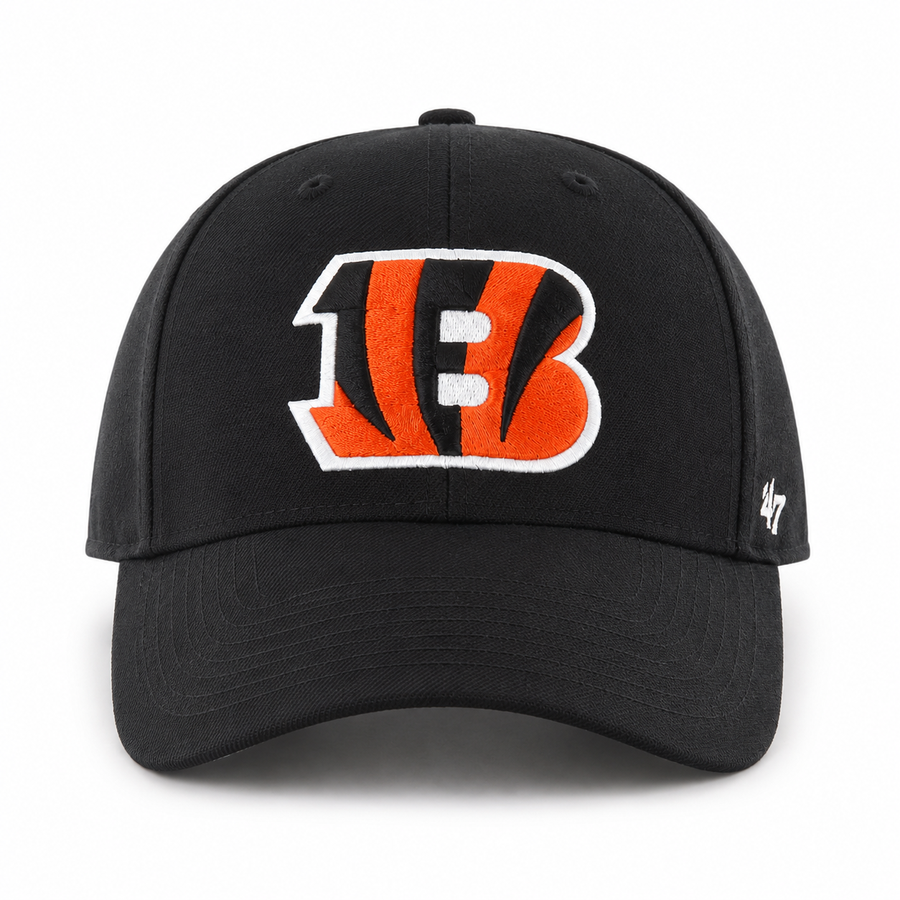 Cincinnati Bengals '47 Brand MVP Adjustable Baseball Cap - Black - Product Image