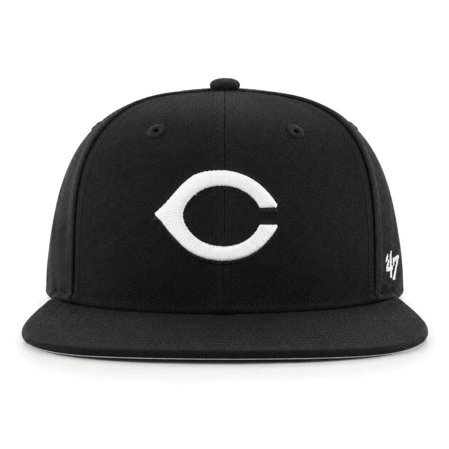 Cincinnati Reds '47 Brand Captain Adjustable Snapback - Black - Product Image