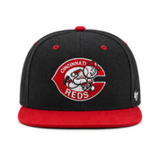 Cincinnati Reds '47 Brand Captain Adjustable Snapback - Black/Red - Product Image