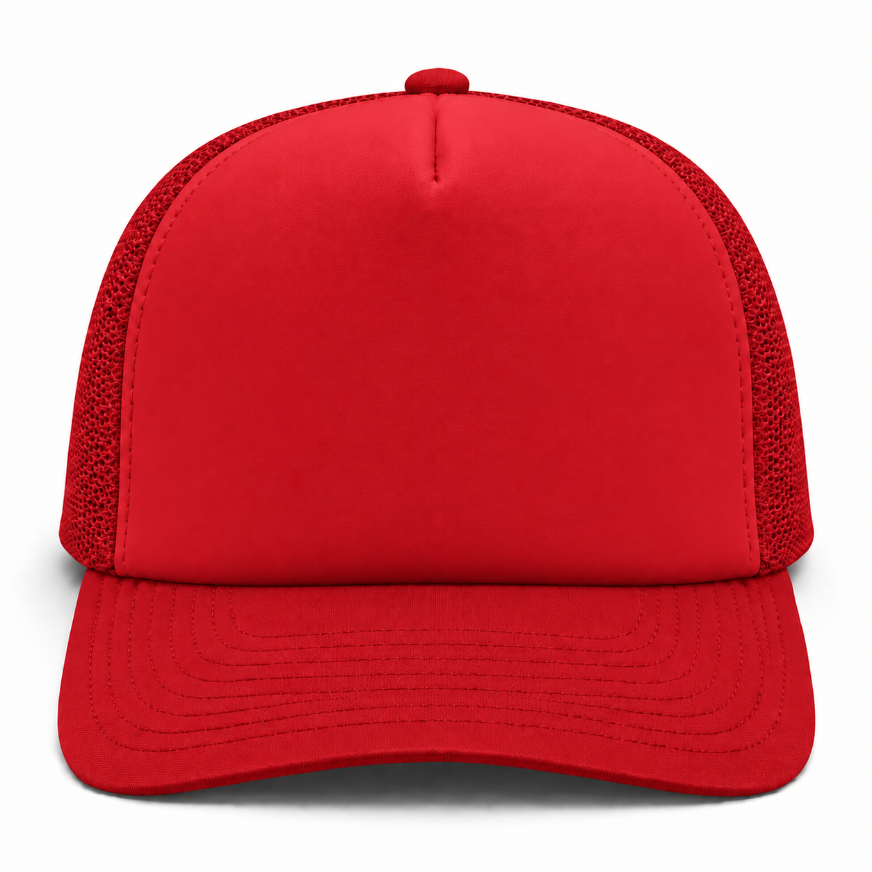 Pit Bull Cambridge PB114 Blank 5-Panel High Frame Foam Adjustable Snapback Hat - Red
