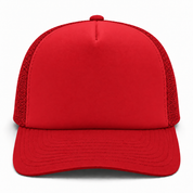 Pit Bull Cambridge PB114 Blank 5-Panel High Frame Foam Adjustable Snapback Hat - Red