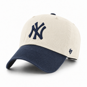 New York Yankees '47 Brand Clean Up Adjustable Dad Cap - Creme/Navy