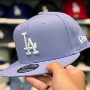 New Era Los Angeles Dodgers Lavender 9FIFTY Adjustable Snapback Hat