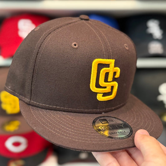 New Era San Diego Padres 'Upside Down Logo' 9FIFTY Snapback Brown