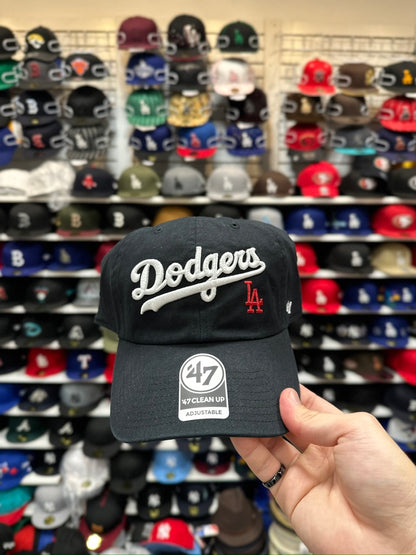 LA Dodgers MLB Dad Cap | '47 Brand Clean Up Adjustable Curve Hat | Color Options