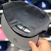 New Era Los Angeles Dodgers Charcoal 9FIFTY Adjustable Snapback Hat