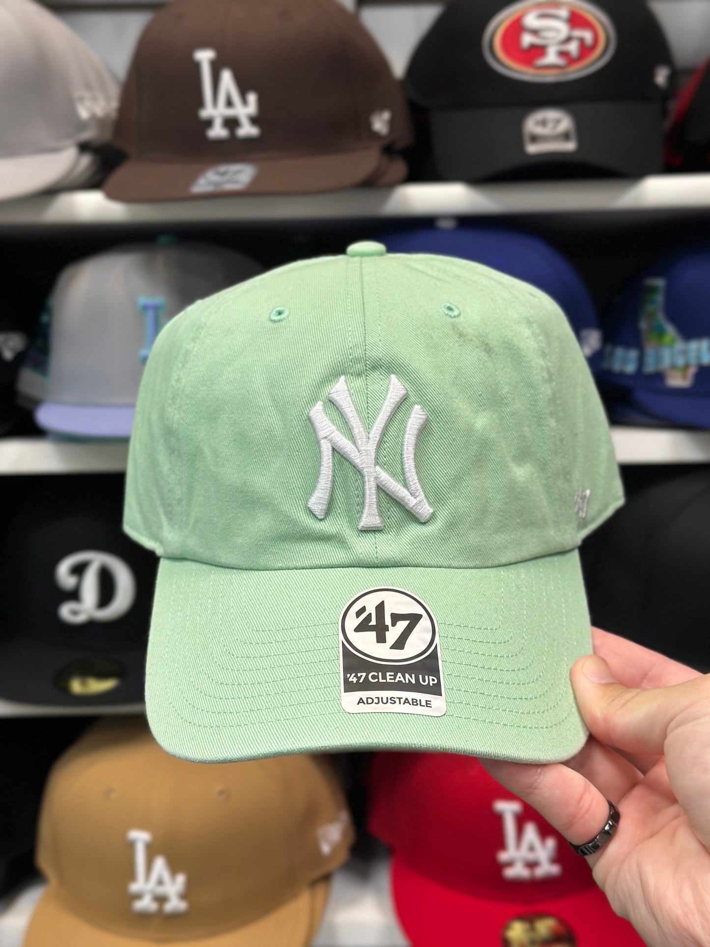 New York Yankees MLB Dad Cap | '47 Brand Clean Up Adjustable Curve Hat | Color Options