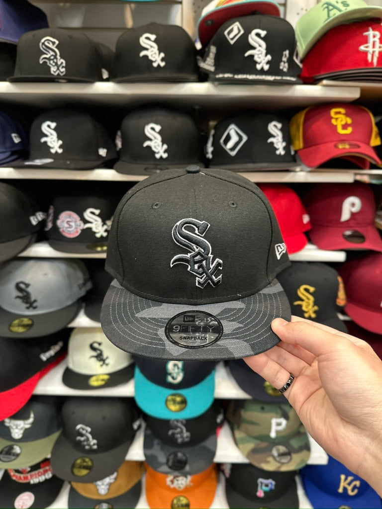 Chicago White Sox MLB Camouflage Bill | New Era 9FIFTY Snapback | Black/Camo