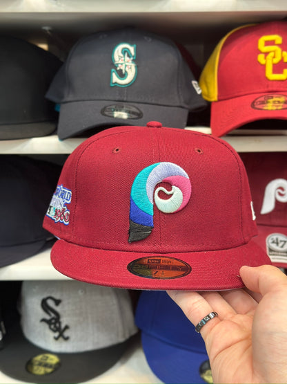 Philadelphia Phillies MLB 'World Series 1980' Side Patch | New Era 59FIFTY Fitted Cap  | Maroon/Periwinkle