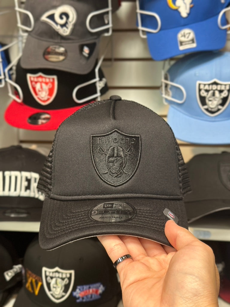 Las Vegas Raiders NFL A-Frame Foam Trucker | New Era 9FORTY Adjustable Snap | Black