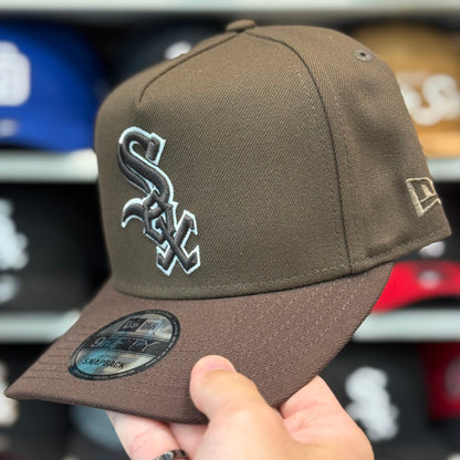 New Era Chicago White Sox '75 Years' A-Frame 9FIFTY Snapback Brown