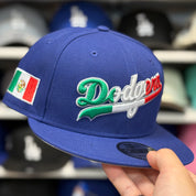 New Era Los Angeles Dodgers 'Mexico Themed Script' Blue 9FIFTY Snapback - Product Image