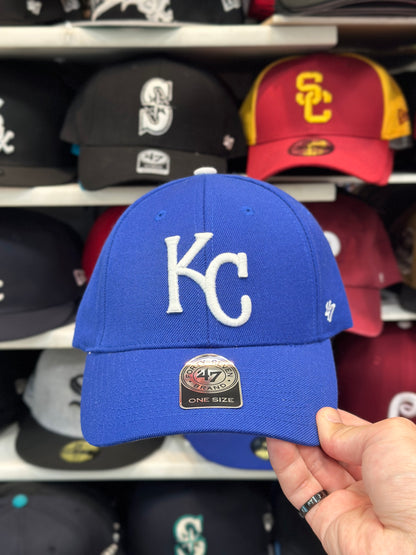 Kansas City Royals MLB Ball Cap | '47 Brand MVP Adjustable Curve Cap | Color Options