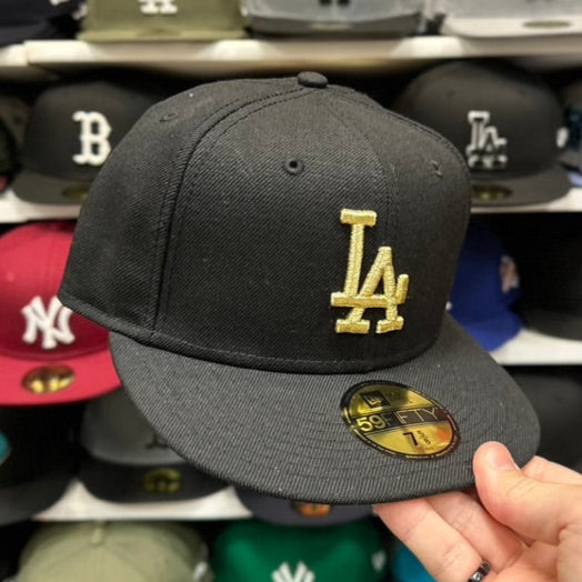 LA Dodgers MLB New Era 59FIFTY Fitted 9FIFTY Snapback Black