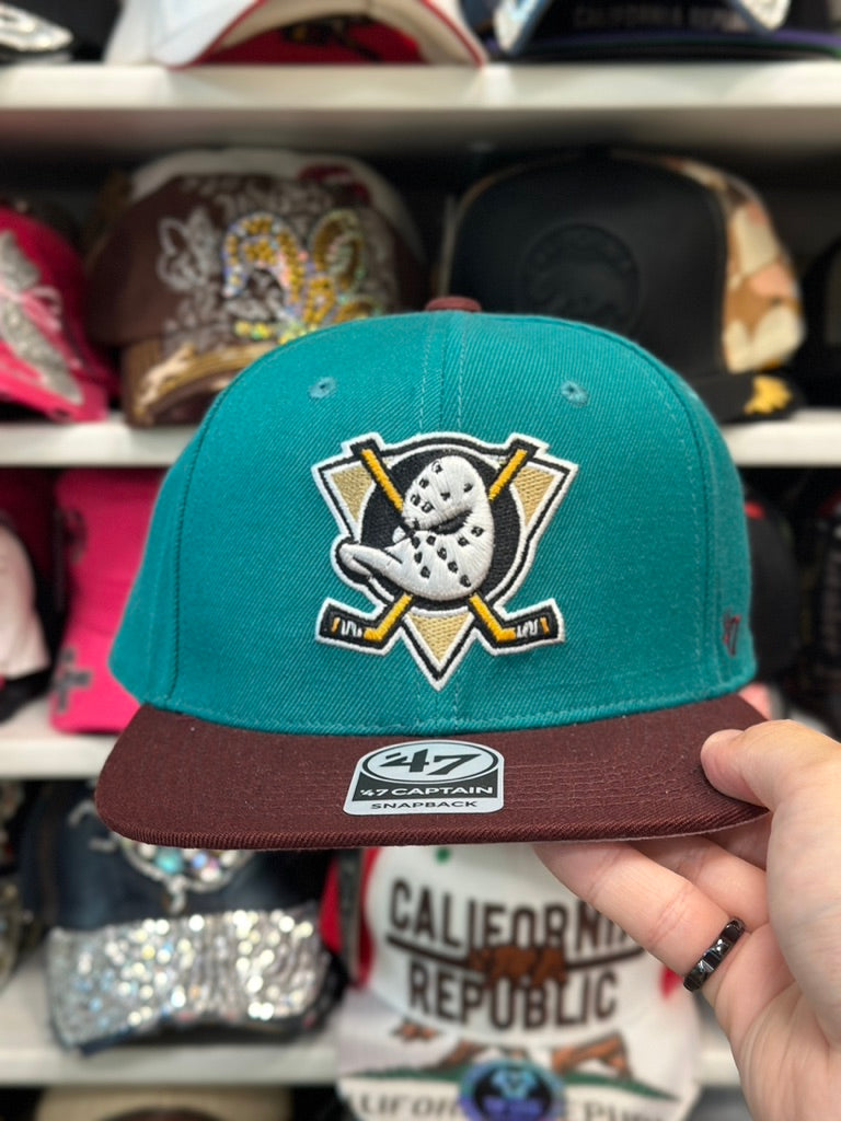 Anaheim Ducks NHL Snapback | '47 Brand Captain Adjustable Cap | Color Options