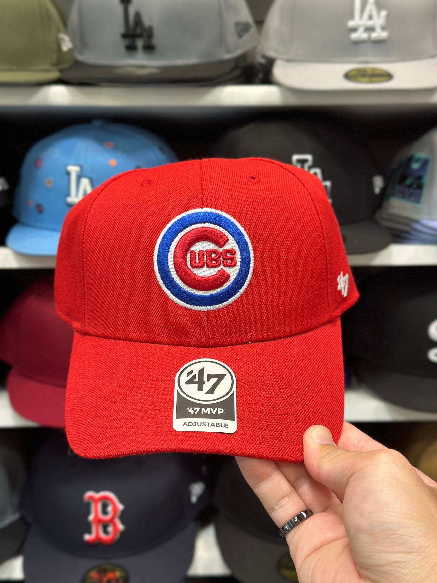 Chicago Cubs MLB Ball Cap | '47 Brand MVP Adjustable Curve Cap | Color Options