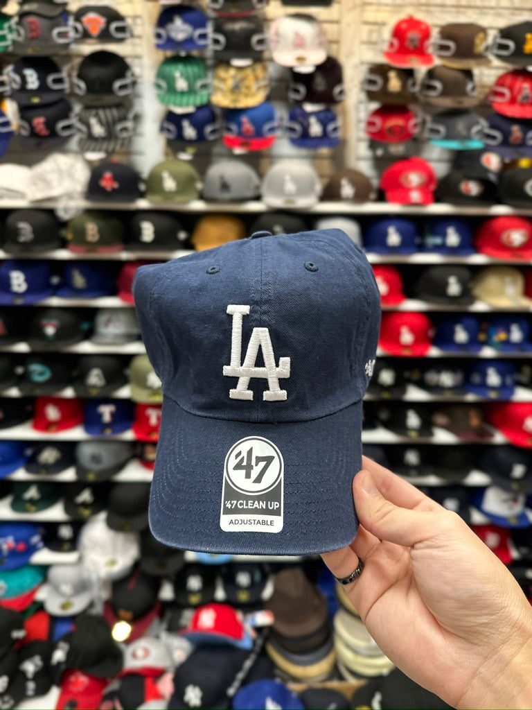 LA Dodgers MLB Dad Cap | '47 Brand Clean Up Adjustable Curve Hat | Color Options