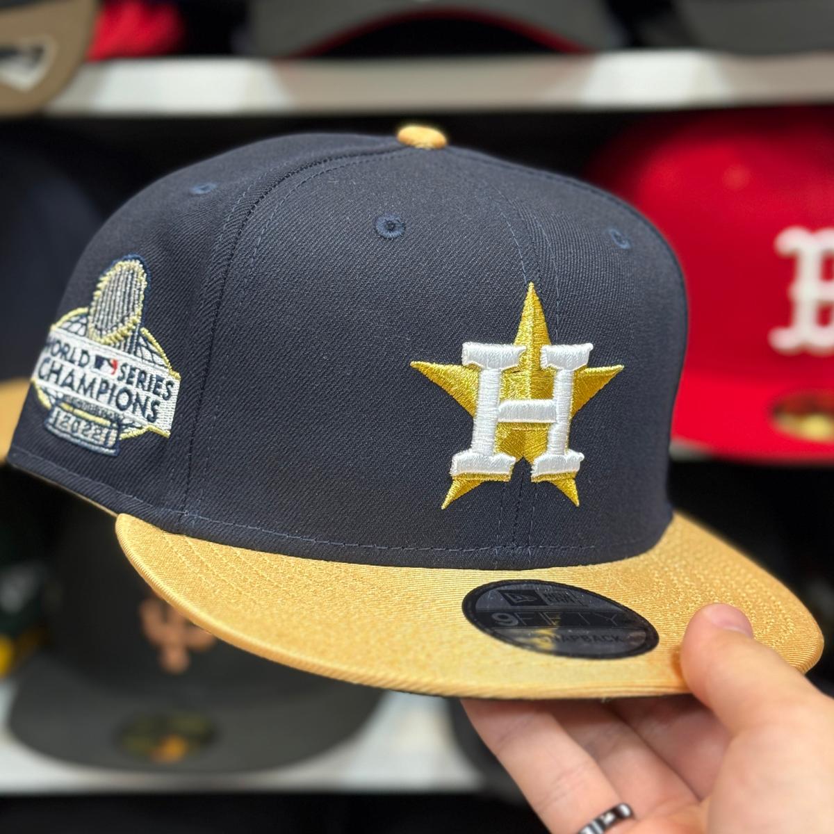 New Era Houston Astros ‘2022 World Series Champions’ Gold 9FIFTY Snapback - Product Image