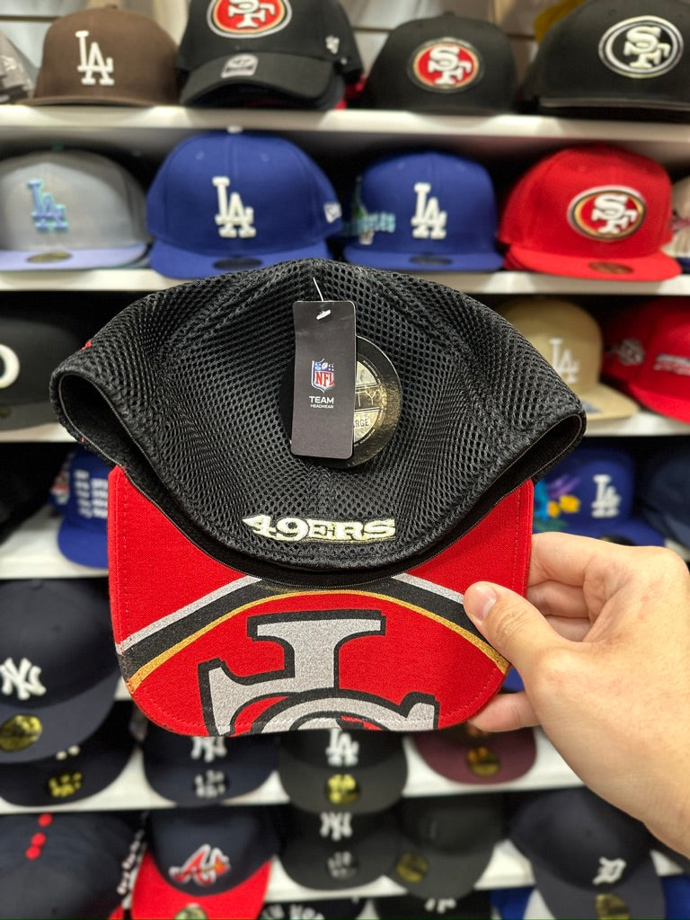 San Francisco 49ers NFL Dry-Fit | New Era 9FORTY Adjustable Ball Cap | Black/Red