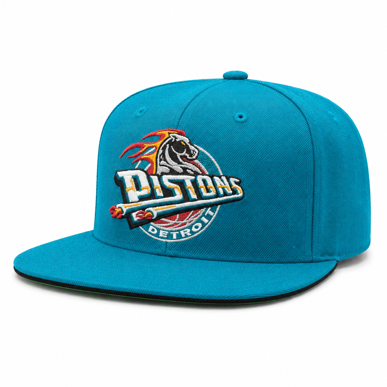 Detroit Pistons Turquoise Mitchell & Ness Adjustable Original Fit Snapback - Product Image