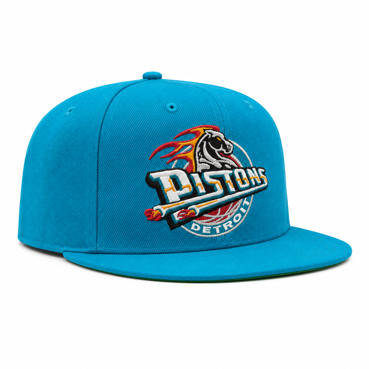 Detroit Pistons Turquoise Mitchell & Ness Adjustable Original Fit Snapback - Product Image