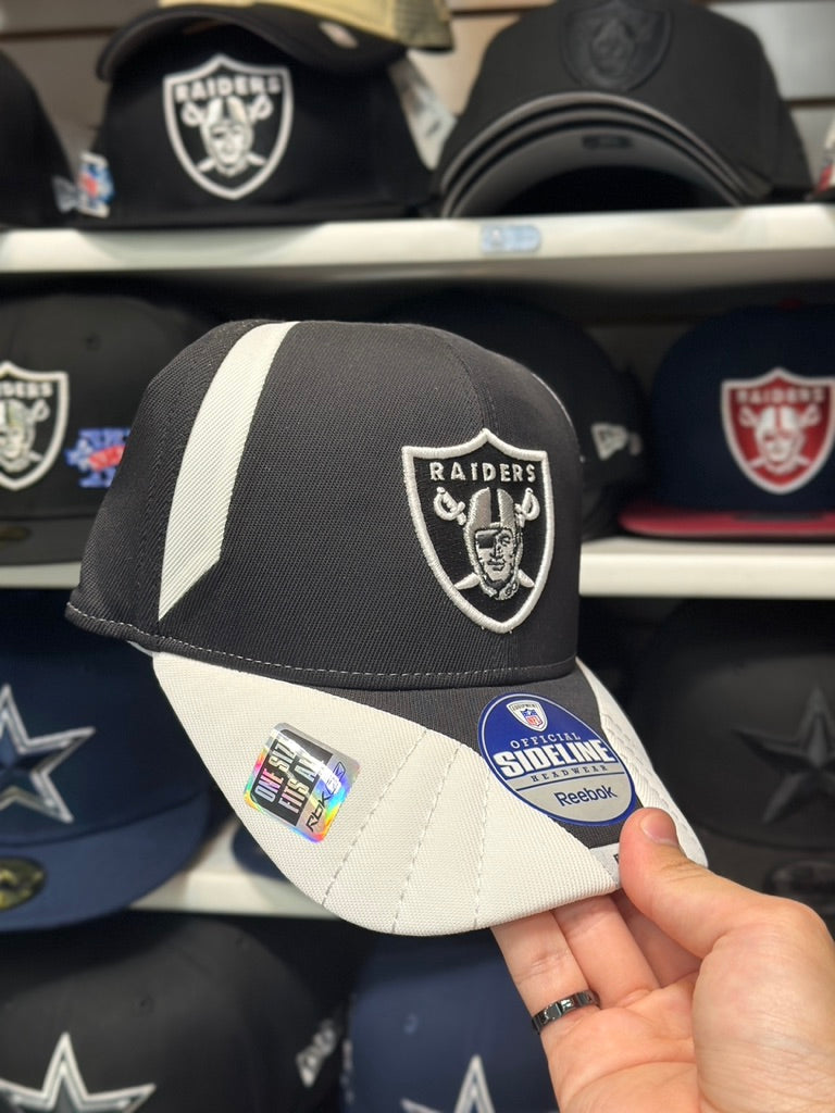 Oakland Raiders NFL Ball Cap | Vintage Reebok Sideline | Black