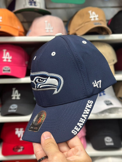 Seattle Seahawks NFL Ball Cap | '47 Brand MVP Adjustable Curve Cap | Color Options