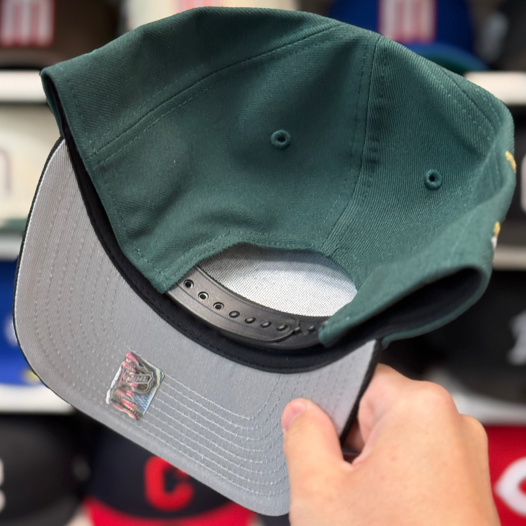 New Era Anaheim Ducks 'A Mighty Decade' A-Frame Dark Green/Black 9FIFTY Snapback - Mistwood - Product Image