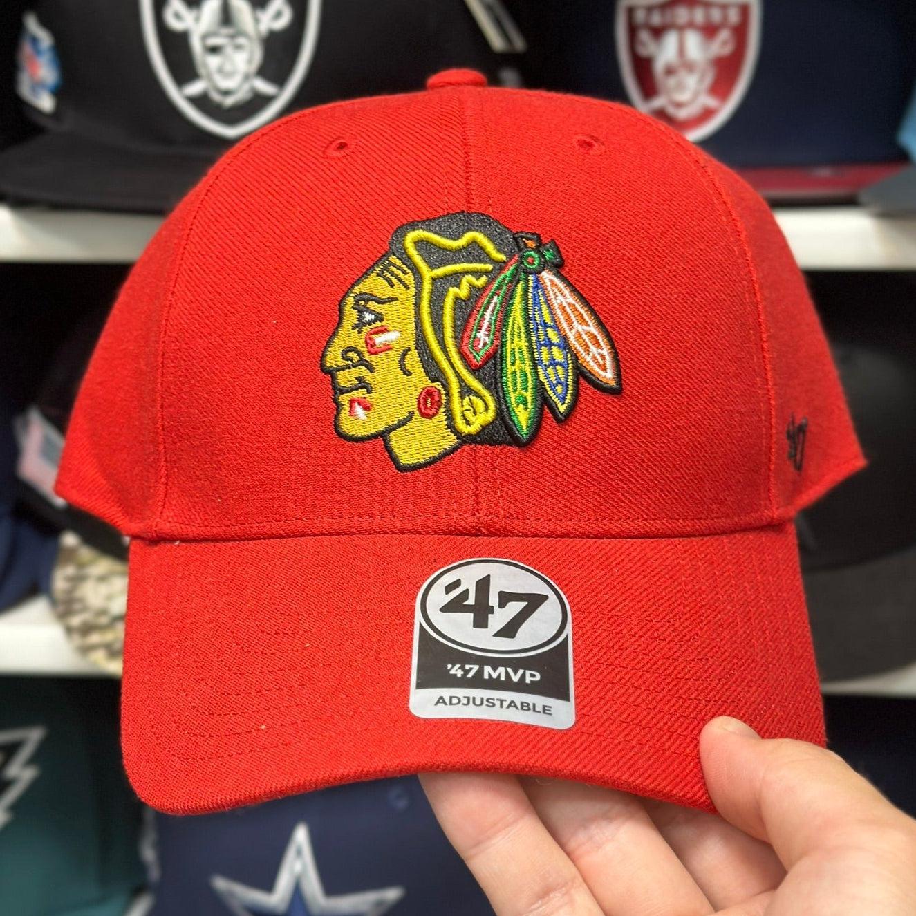 Chicago Blackhawks Red '47 Brand Baseball Cap - Product Image