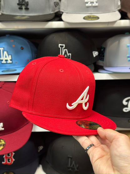 Atlanta Braves MLB Fitted Cap | New Era 59FIFTY Sized Cap | Red