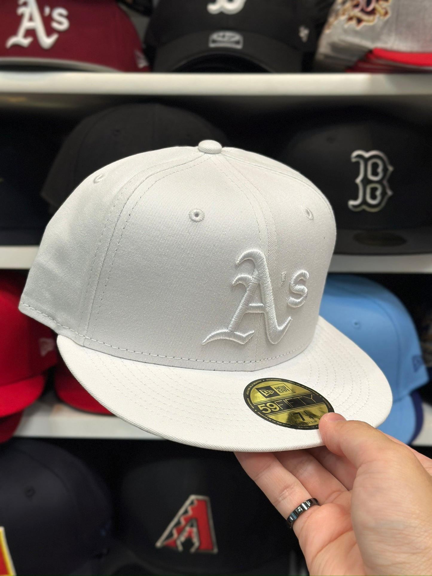 Oakland Athletics MLB All White | New Era 59FIFTY Fitted Cap | White