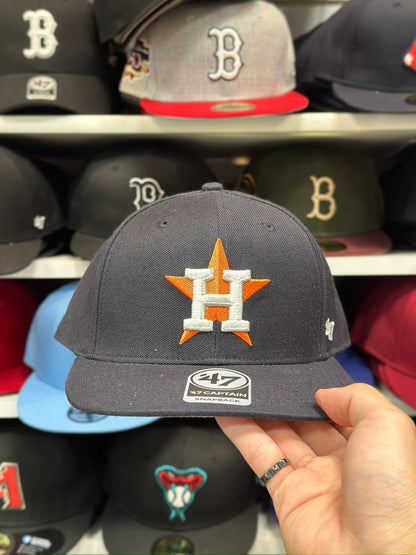 Houston Astros MLB Snapback | Classic '47 Brand Captain Adjustable Snap | Navy