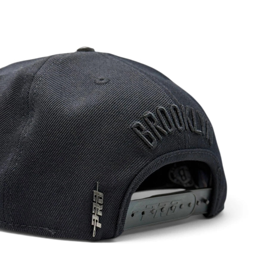 Brooklyn Nets Black Pro Standard Adjustable Snapback Hat - Product Image