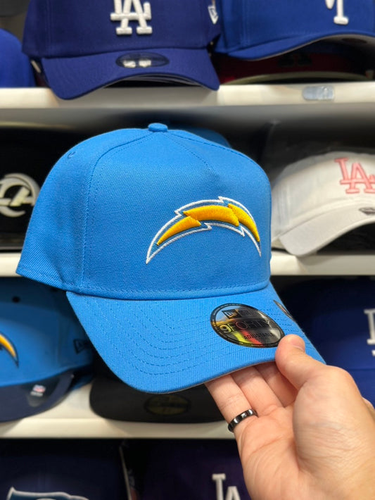 LA Chargers NFL A-Frame Snapback | New Era 9FORTY Adjustable Snap | Electric Blue