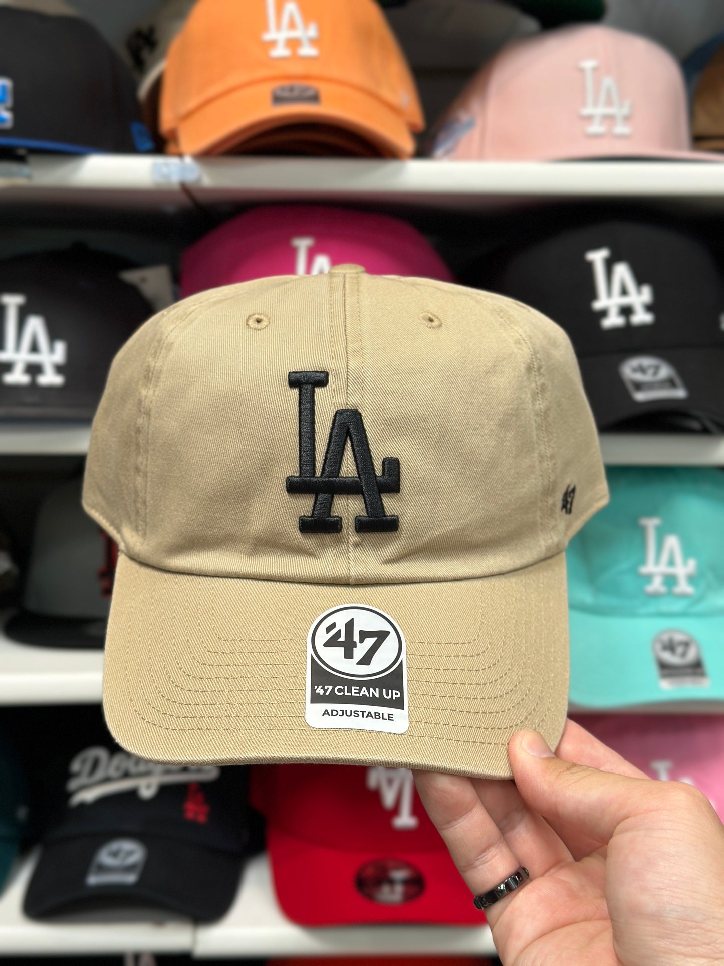 LA Dodgers MLB Dad Cap | '47 Brand Clean Up Adjustable Curve Hat | Color Options