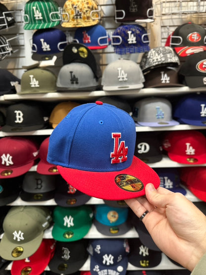 LA Dodgers MLB Vintage Superman | New Era 59FIFTY Fitted Cap | Blue/Red