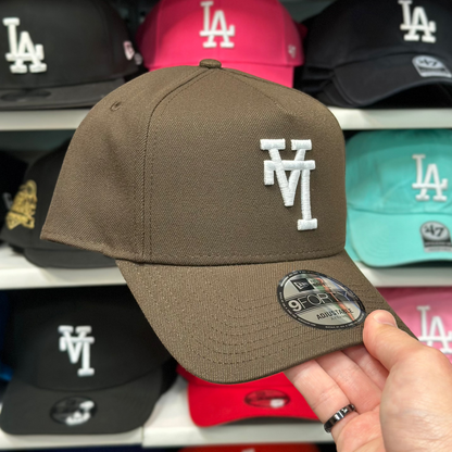 New Era Los Angeles Dodgers Upside Down Reversible A-Frame 9FORTY Snapback Brown