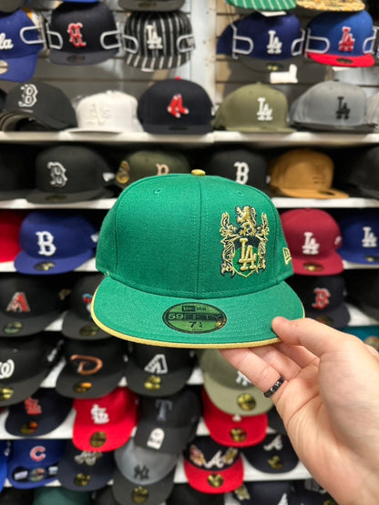 LA Dodgers MLB Vintage Green/Gold Retro | New Era 59FIFTY Fitted Cap | Green