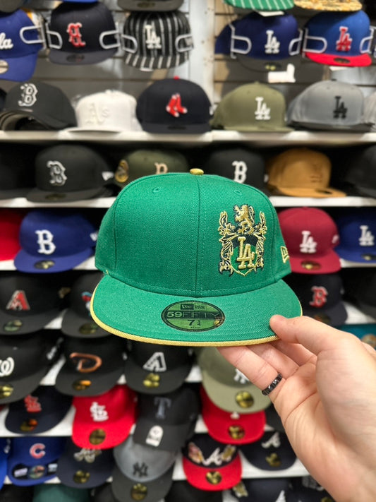 LA Dodgers MLB Vintage Green/Gold Retro | New Era 59FIFTY Fitted Cap | Green