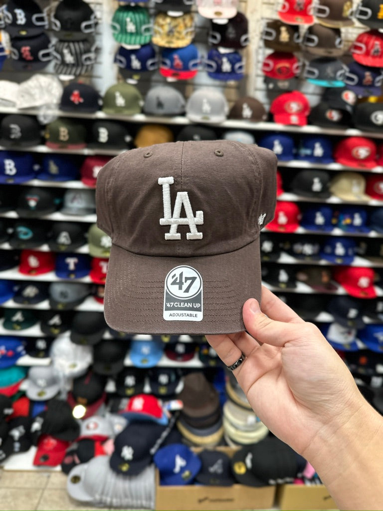 LA Dodgers MLB Dad Cap | '47 Brand Clean Up Adjustable Curve Hat | Color Options