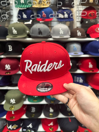 Las Vegas Raiders NFL Script | New Era 9FIFTY Snapback | Color Options