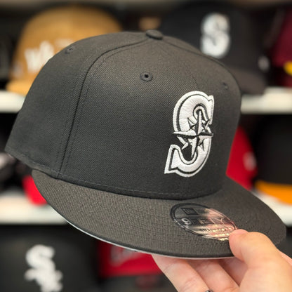 New Era Seattle Mariners Black/White 9FIFTY Snapback