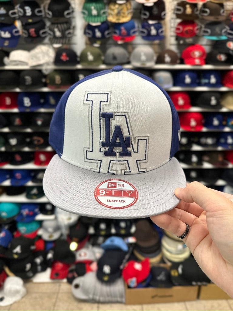 LA Dodgers MLB Snapback | New Era 9FIFTY Adjustable Snap | White/Gray