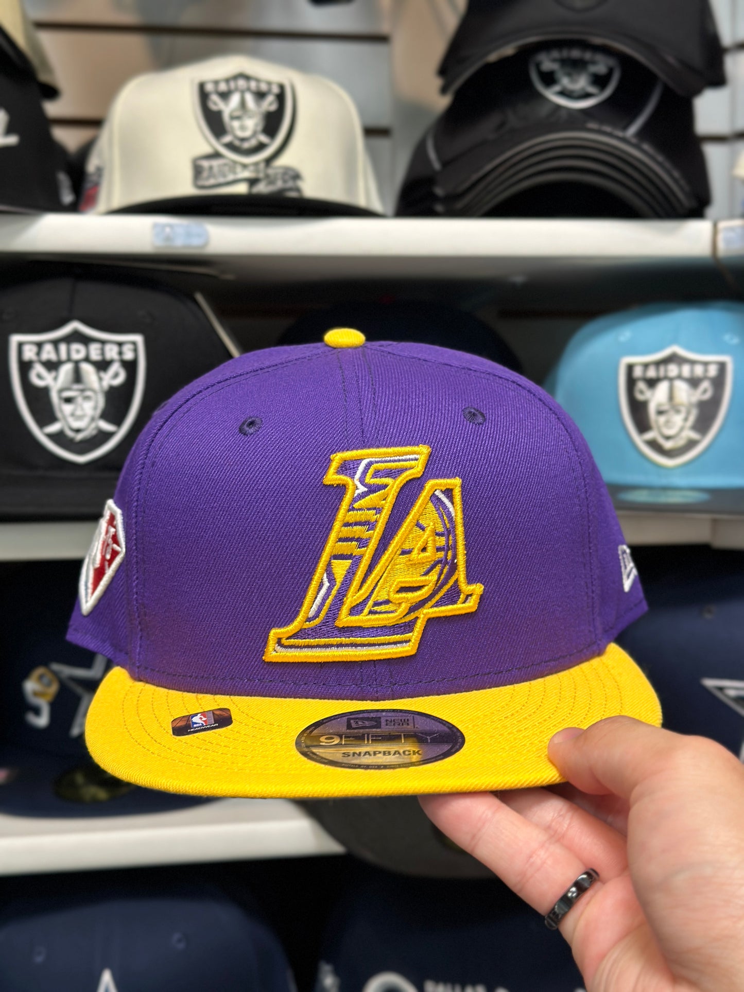 LA Lakers NBA Snapback | New Era 9FIFTY Adjustable Snap | Purple/Yellow