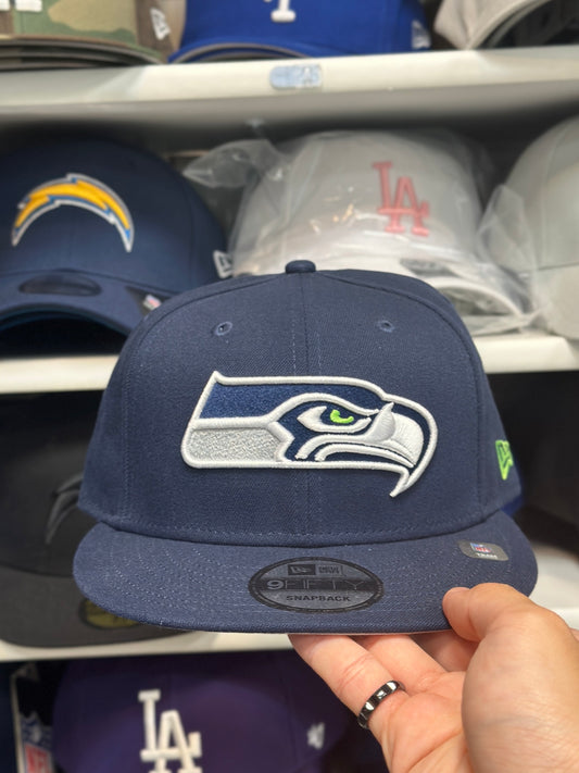 Seattle Seahawks NFL Snapback | New Era 9FIFTY Adjustable Snap | Navy