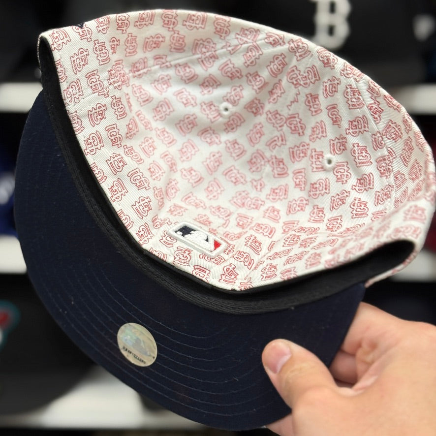 New Era St. Louis Cardinals 'Monogram' White 59FIFTY Fitted Hat