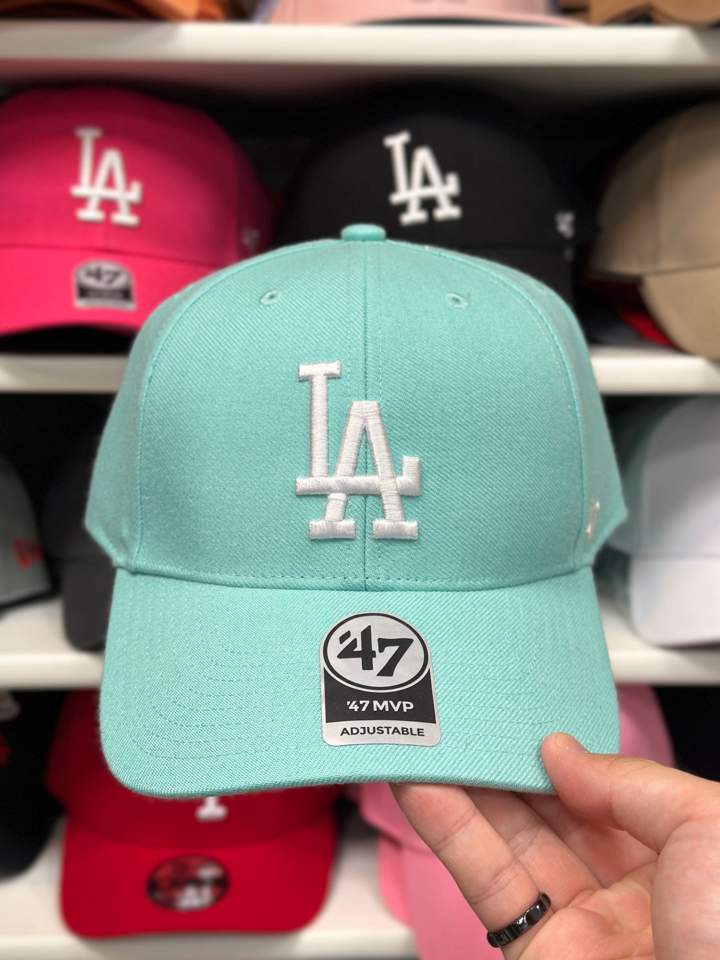 LA Dodgers MLB Ball Cap | '47 Brand MVP Adjustable Curve Cap | Color Options