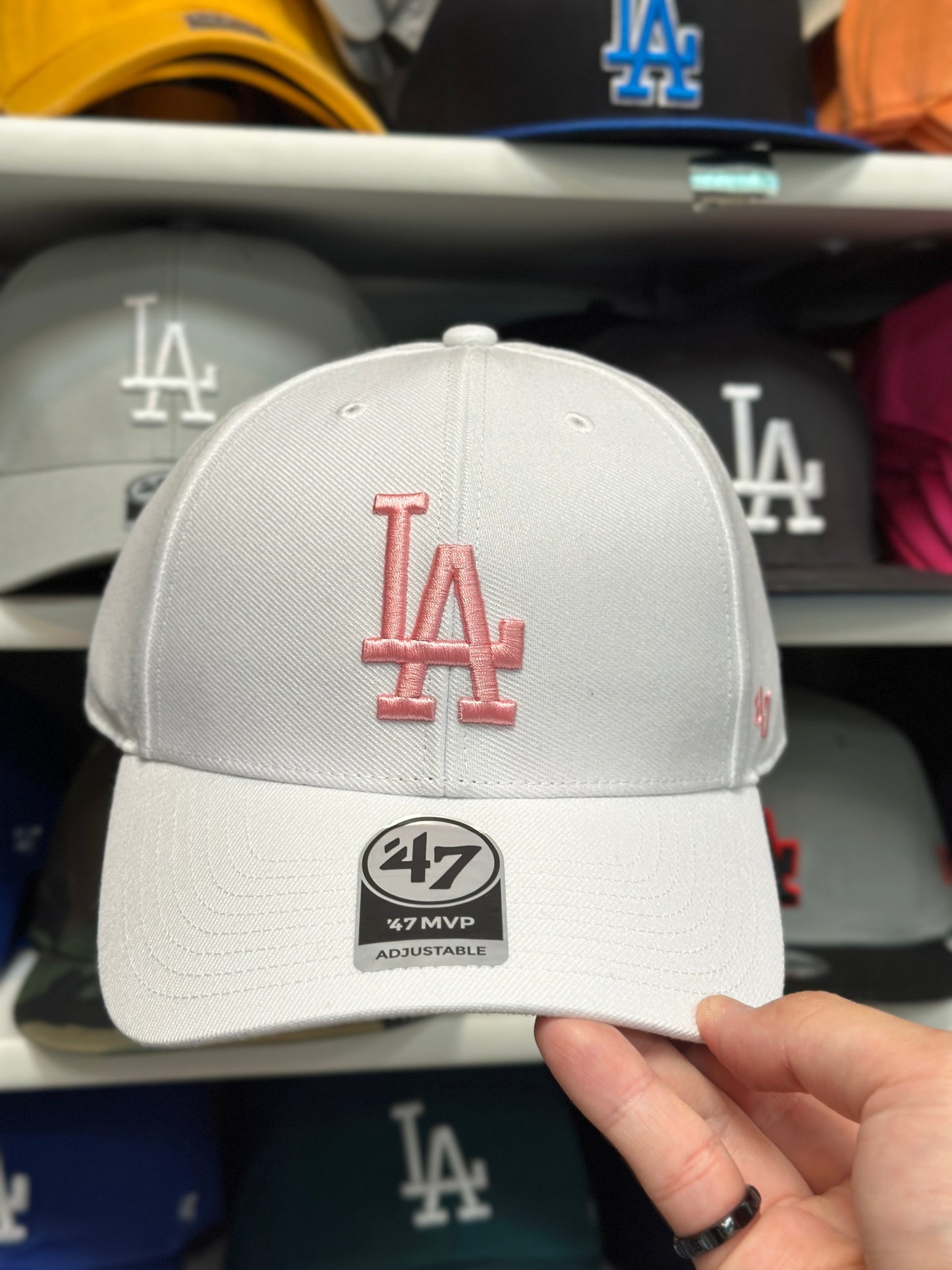 LA Dodgers MLB Ball Cap | '47 Brand MVP Adjustable Curve Cap | Color Options